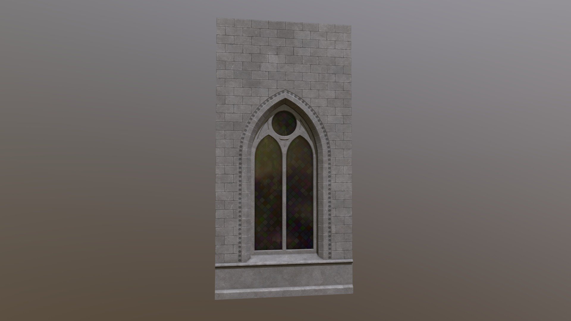Wall with a window - 3D model by lystopad.dm [d7e8c99] - Sketchfab