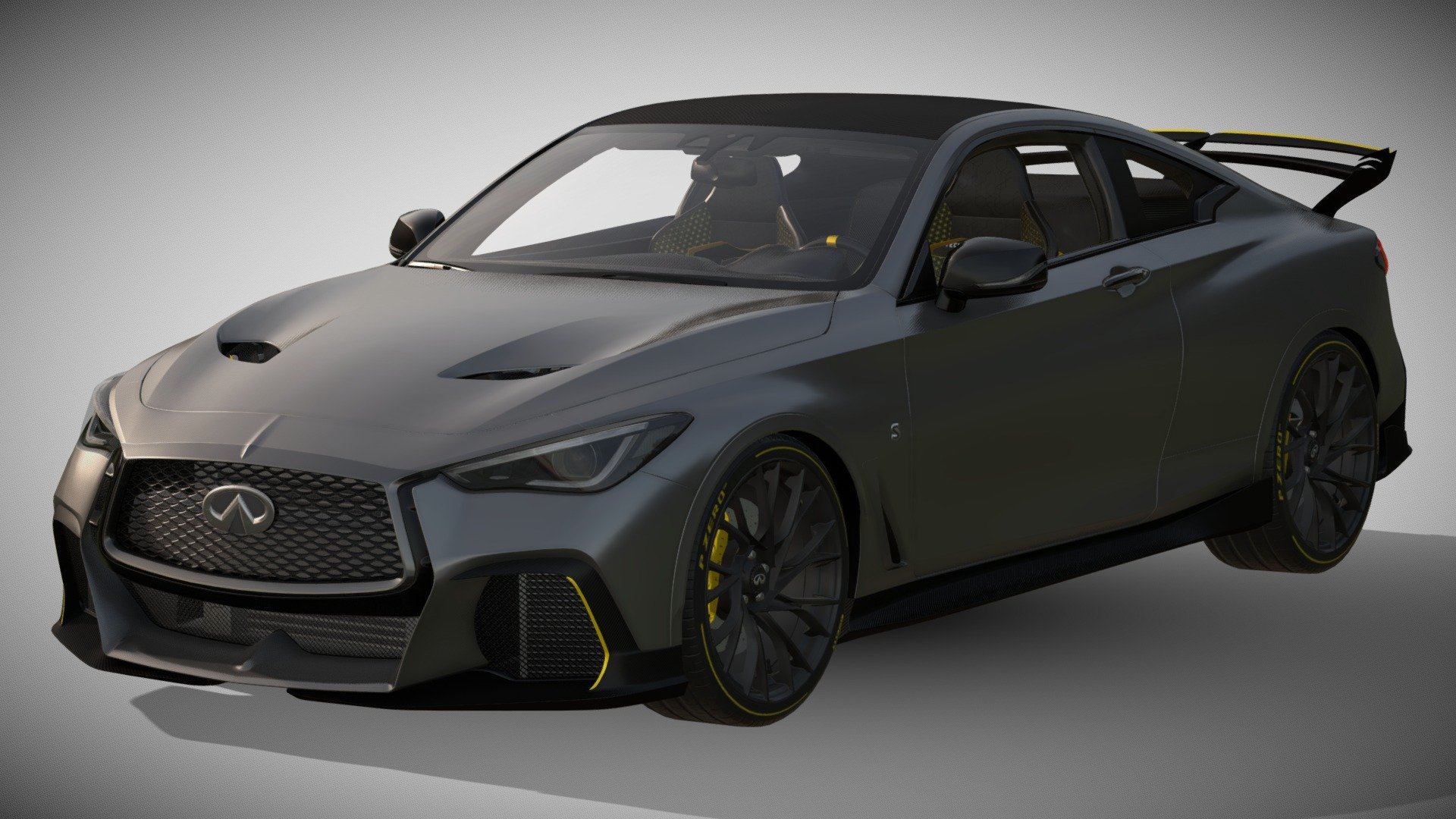 2018 Infiniti Q60 Project Black S Concept - Download Free 3D model by ...