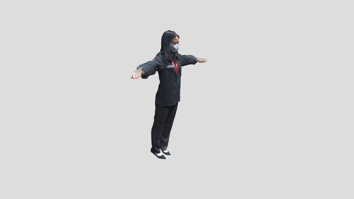 T_pose_textured_mesh_medpoly_obj 3D Model