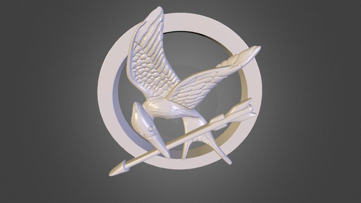 Moking Jay Pendant 3D Model