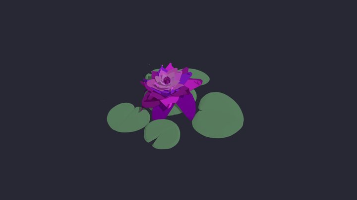 Modelo Flor de Loto 3D Model