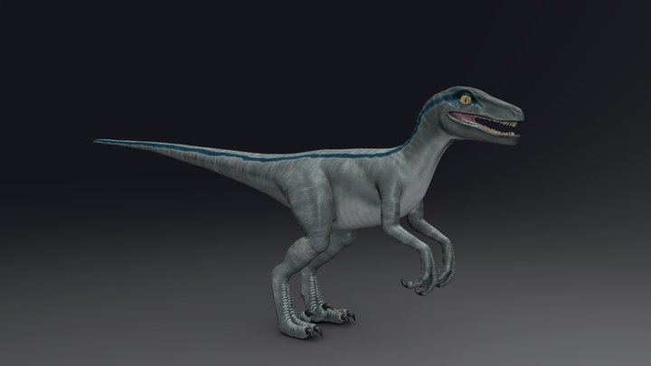 Blue Raptor 3D Model