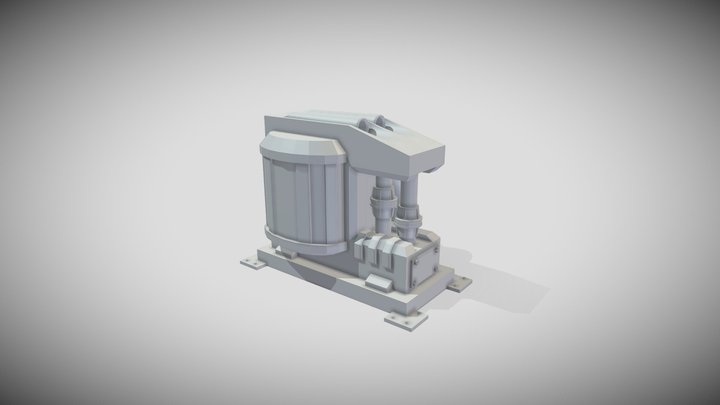 Factory Machine 3D Model