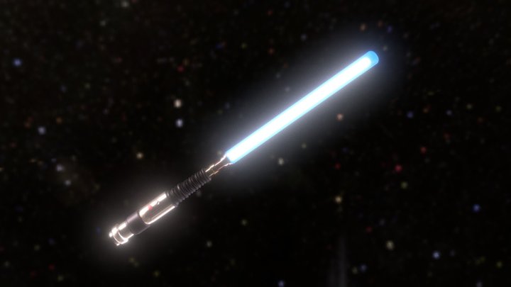 Lowpoly Light Saber 3D Model