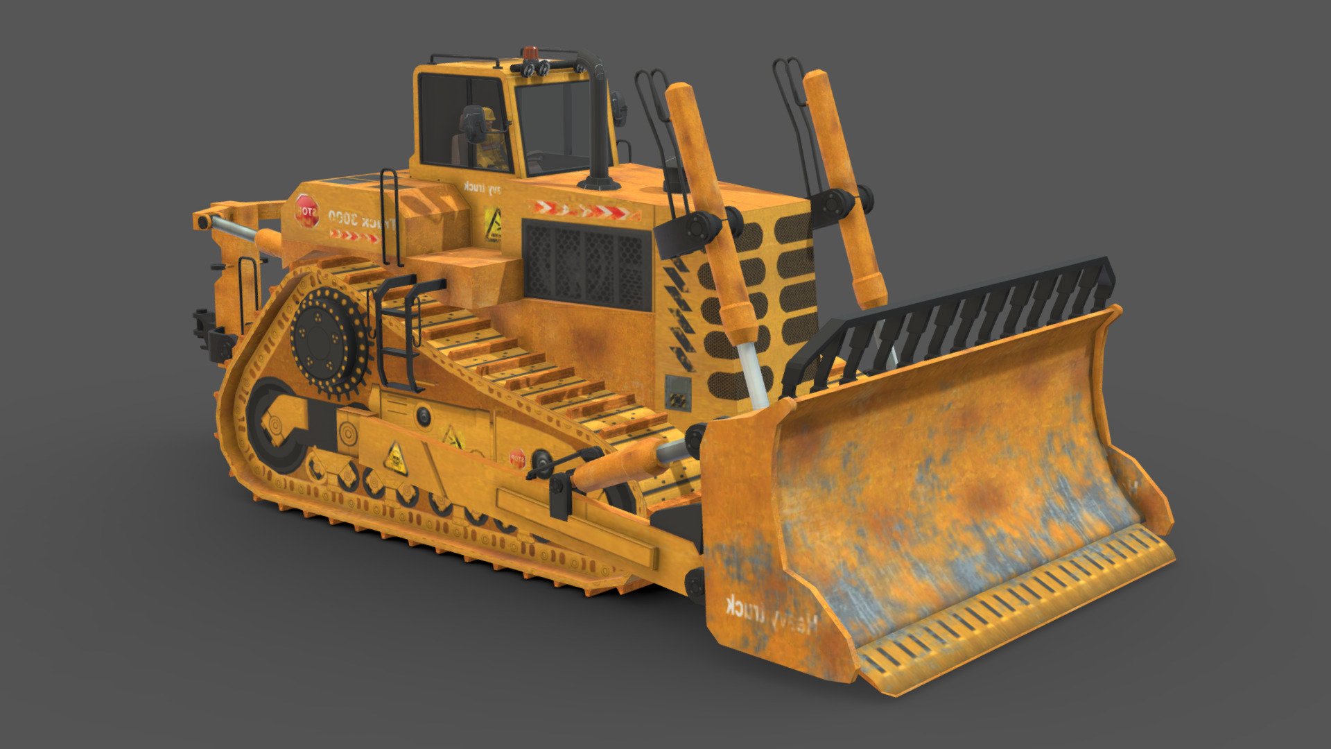 Bulldozer - Buy Royalty Free 3D model by Sidra (@Sidramax) [d7f275a ...