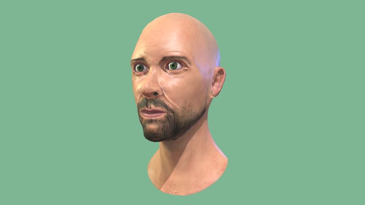 Aaron: Final Head Sculpt 3D Model