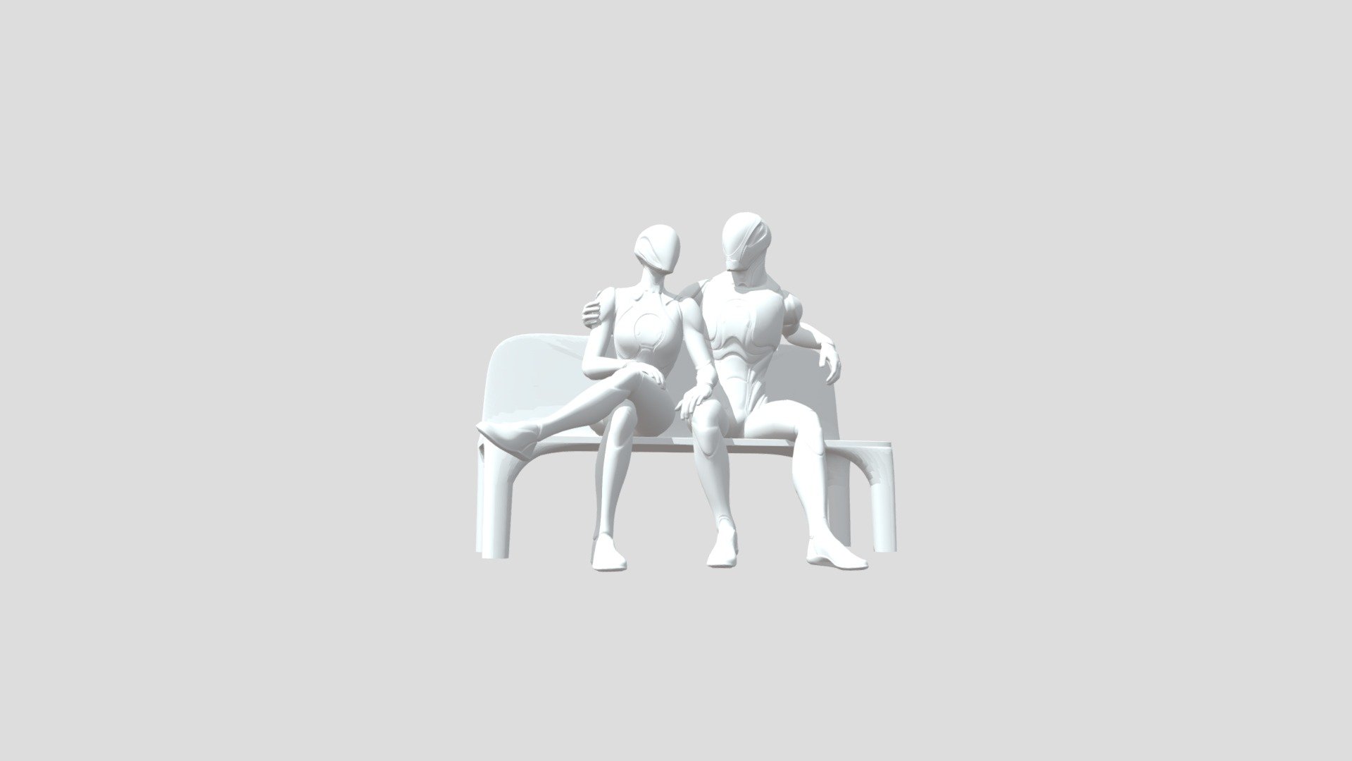They Hugging- Sit - 3D model by rbstudio (@rb_studio) [d7f46ed] - Sketchfab