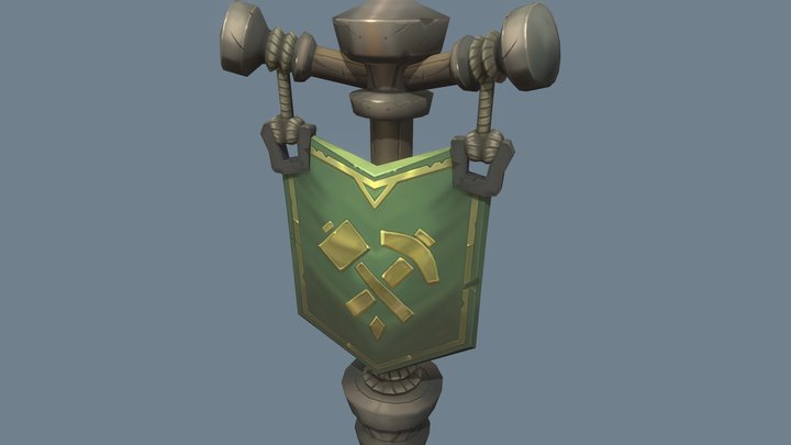 Banner 3D Model
