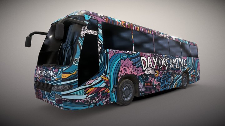 GRAFFITY BUS 3D Model