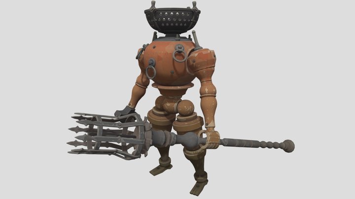 Boss tier 01 brazier guardian deadlock 3D Model