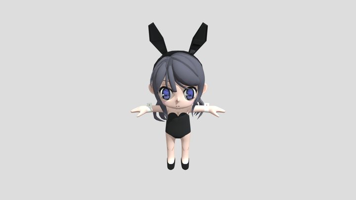 Sakurajima Mai Bunny 3D Model