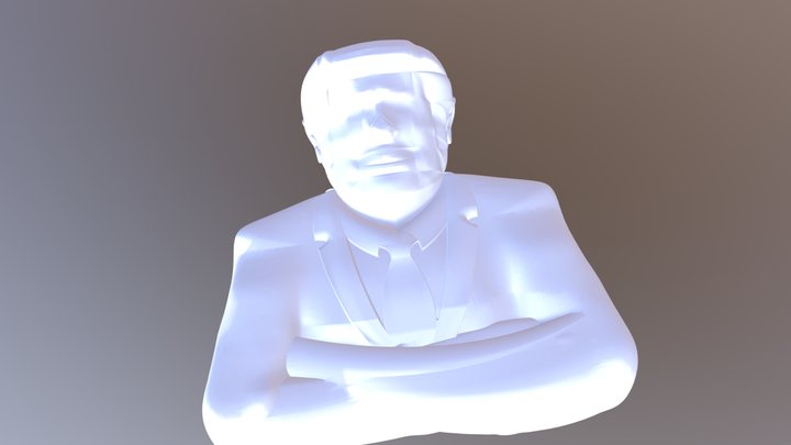 Button Trump 3D Model