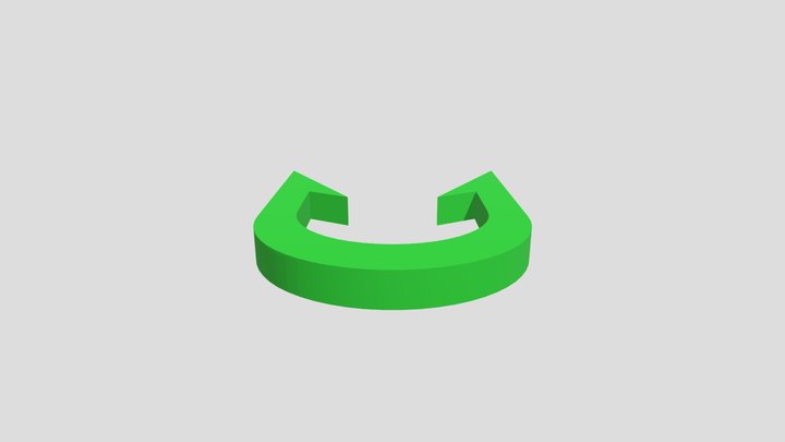 Rigid U-Shape Staple 3D Model
