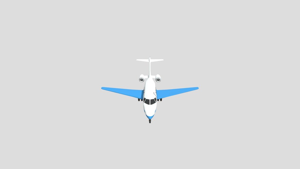 Low Poly Pilatus Pc24 Aiplane Jet