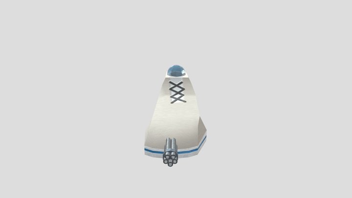 lockheed martin jet fighter shoe 3D Model