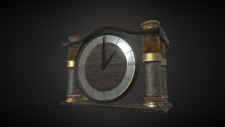 Vintage Table Watch 3D Model