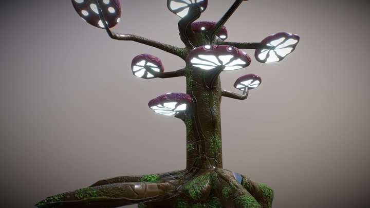 Fungi Tree 3D Model