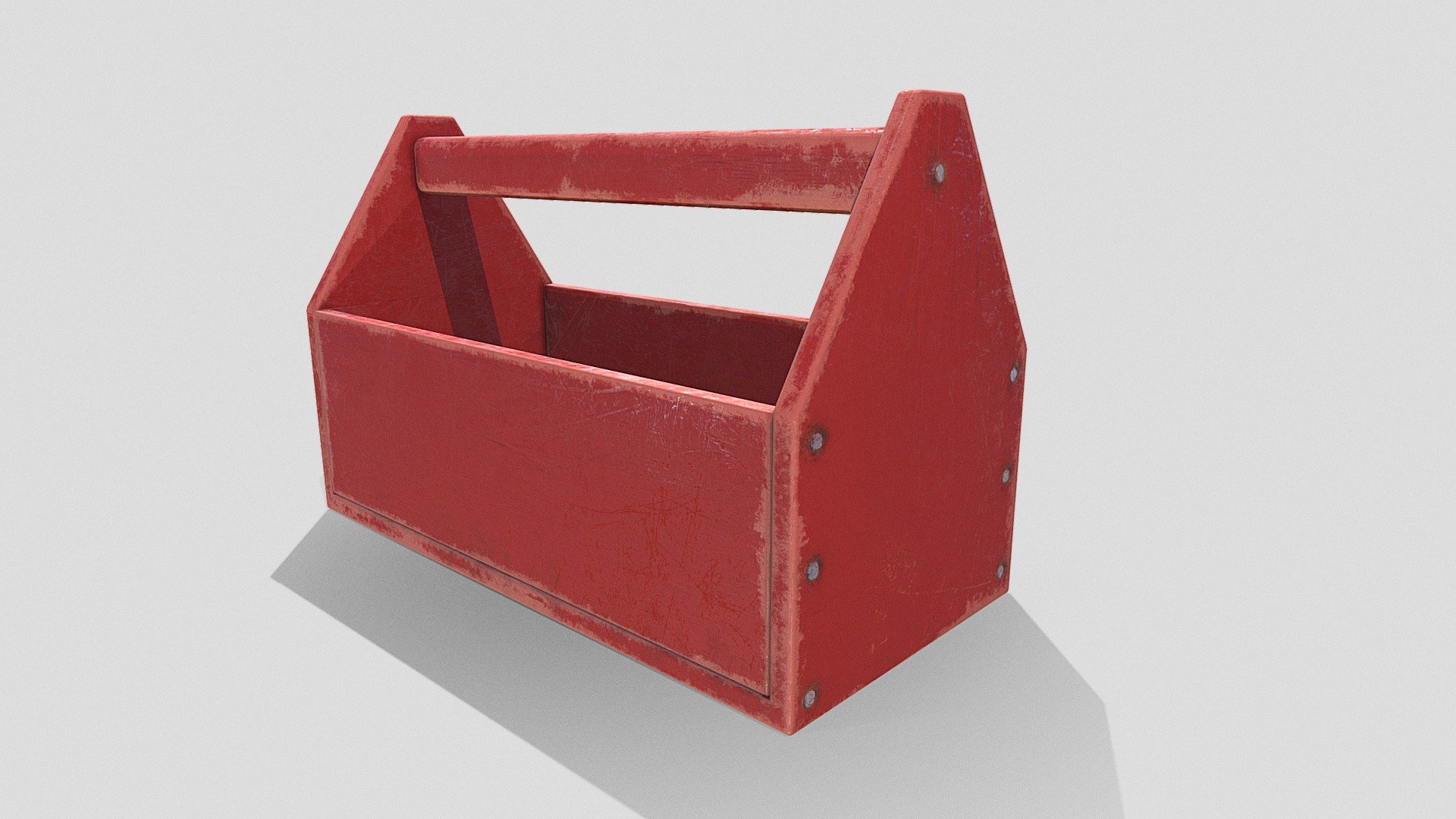 Vintage wooden toolbox - Buy Royalty Free 3D model by Sousinho [d7fcc46 ...