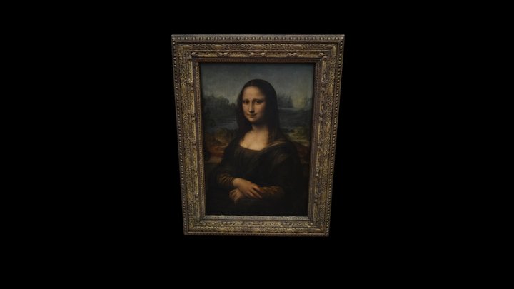 The Mona Lisa, Louvre Museum, Paris 3D Model