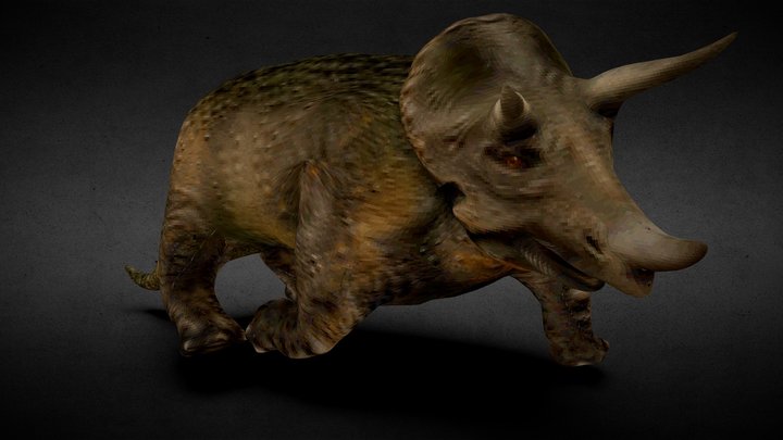 Triceratops From Carnivores (HIGH POLY / RIGGED) 3D Model