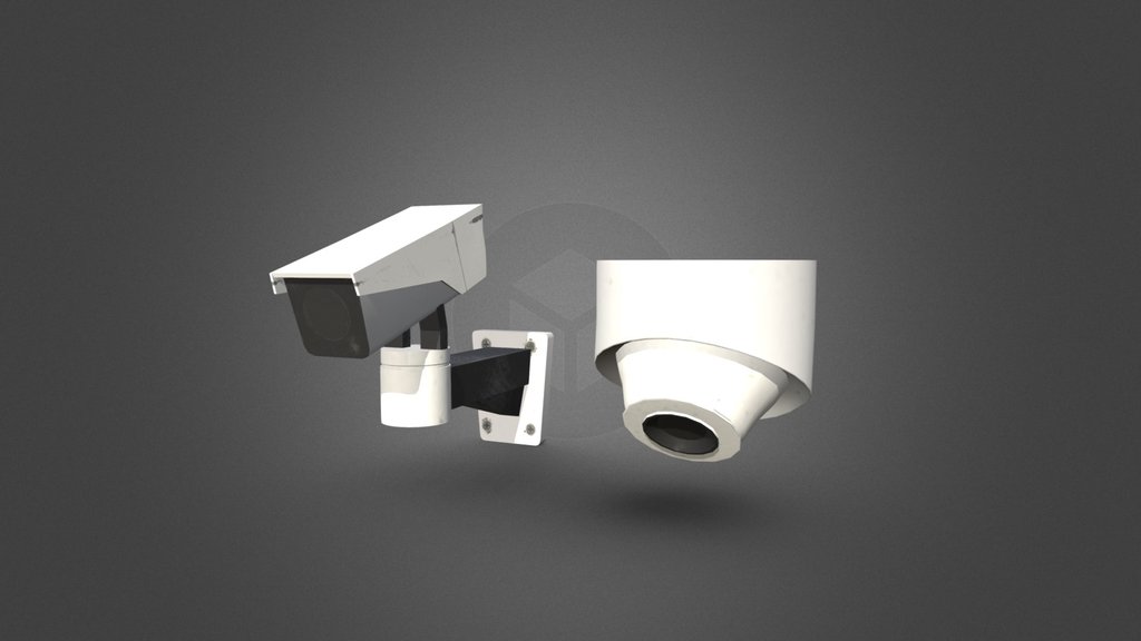 Security Cameras (Low Polygon / Game Ready)