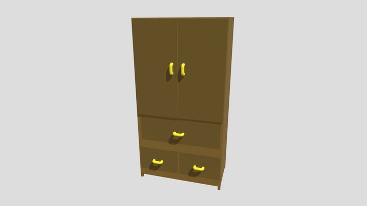 Wooden cabinet / armario de madeira 3D Model