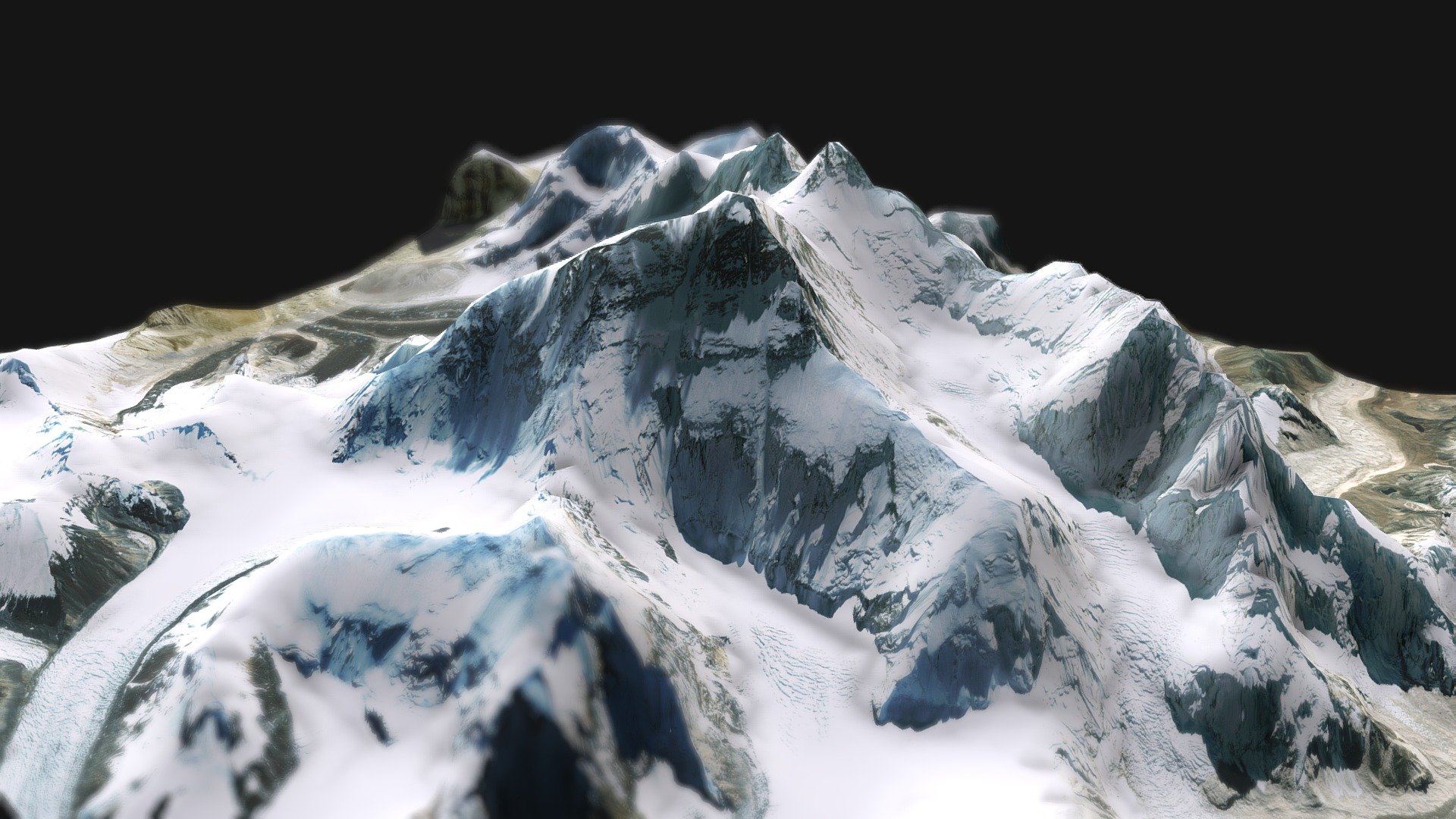 Mount Everest, Himalayan Mountains - Download Free 3D model by Nate Loper  🗺️ ⛏🏺 (@arizonaguide) [d7ff695]