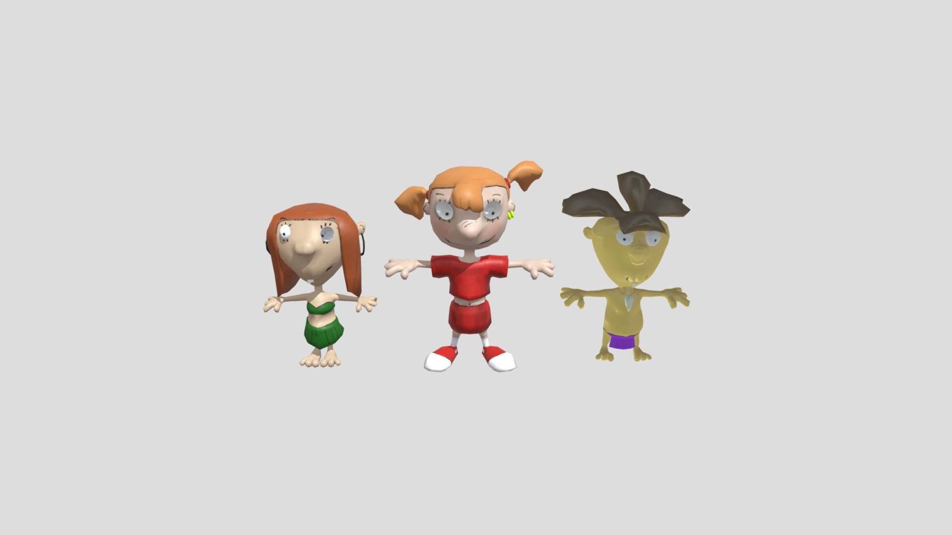 Mike, Lu and Og 3D model by LukeLandVO [d7ffcbe] Sketchfab