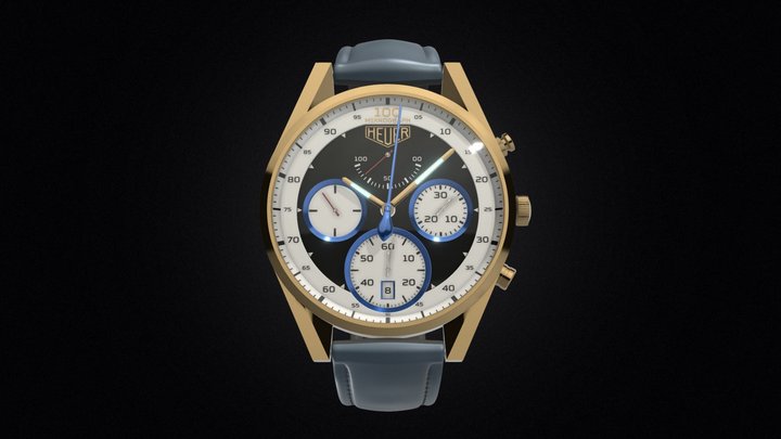 Watch Tag Heuer (Full 3D download) 3D Model