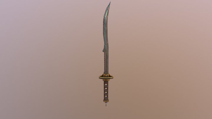 Combat Sword 3D Model