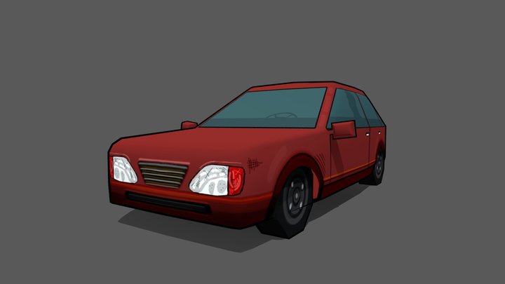Retro Sedan – Gratis 3D-model STL