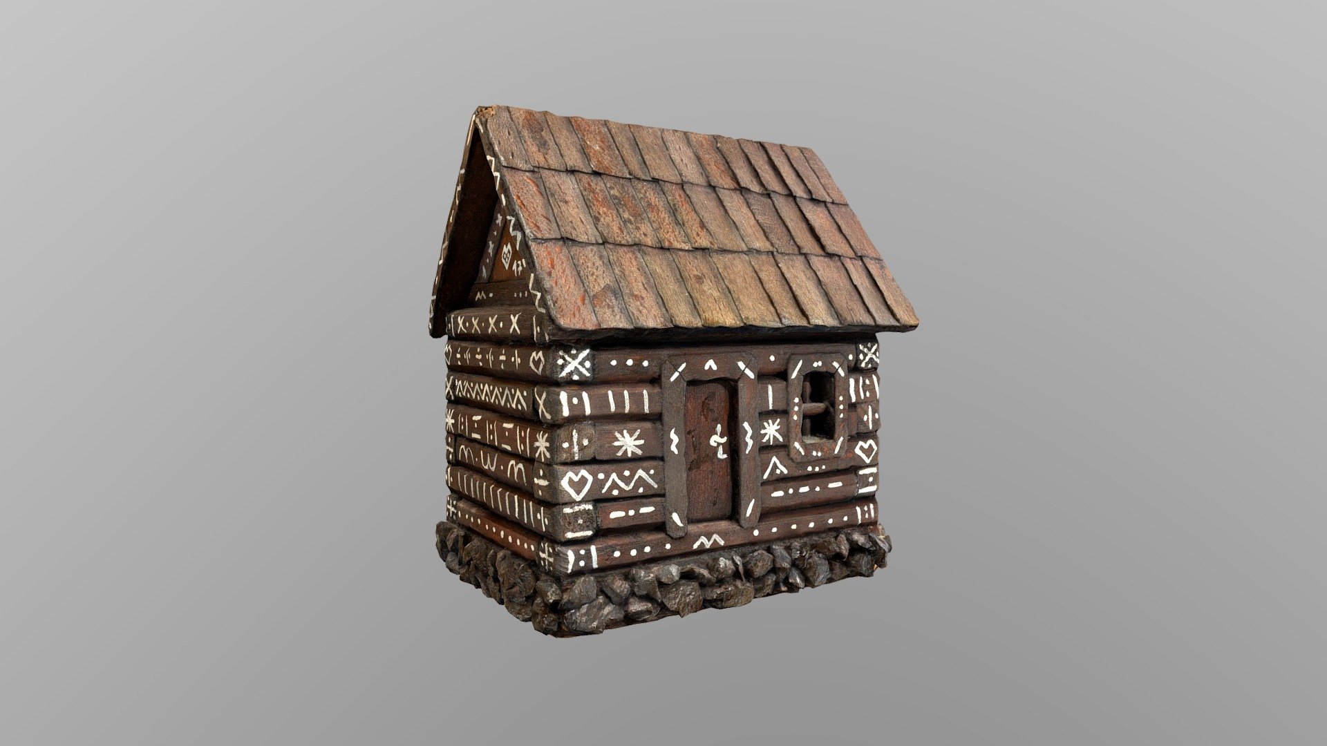 Wooden mini house M1 test