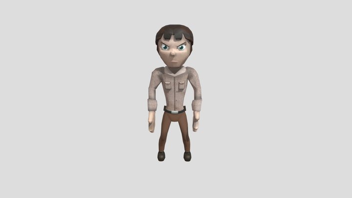 "O Despertar do Faraó"- Arqueólogo Sem Chapéu 3D Model