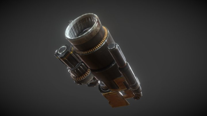 rigged cannon – Modelo 3D gratuito STL