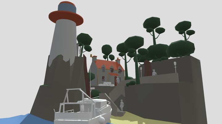 By the ocean - Update chosen Diorama and House 3D Model