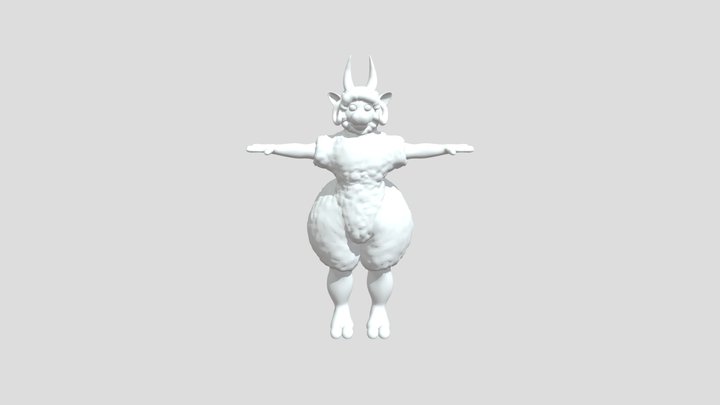 Ram Boy HIGHPOLY 3D Model