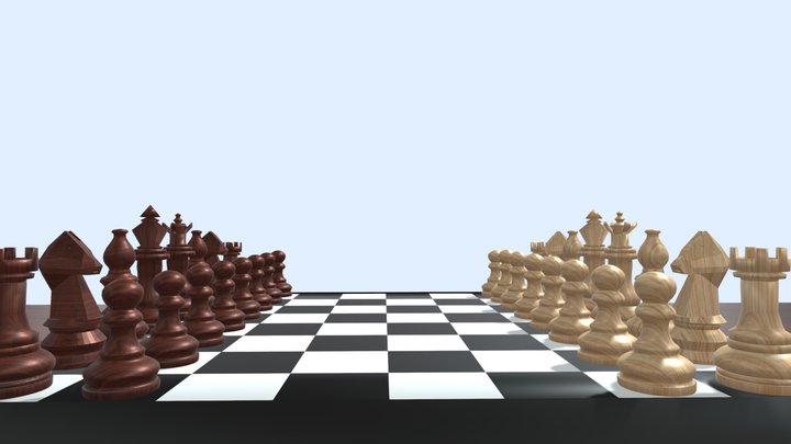 Chess Game 3D Model