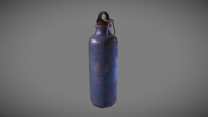 Canteen low poly 3D Model