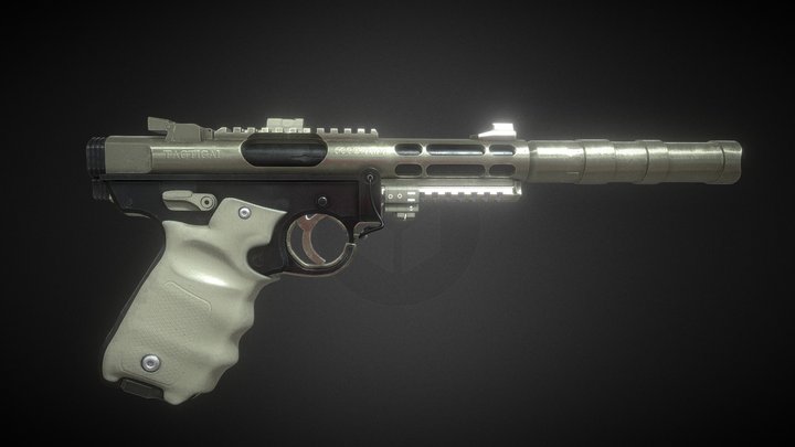 Ruger MkIV tactical 3D Model