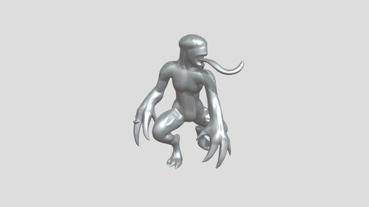 Resident Evil Licker base 3D Model