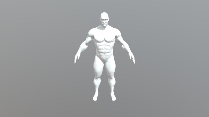Barbarian bodylowrez 3D Model