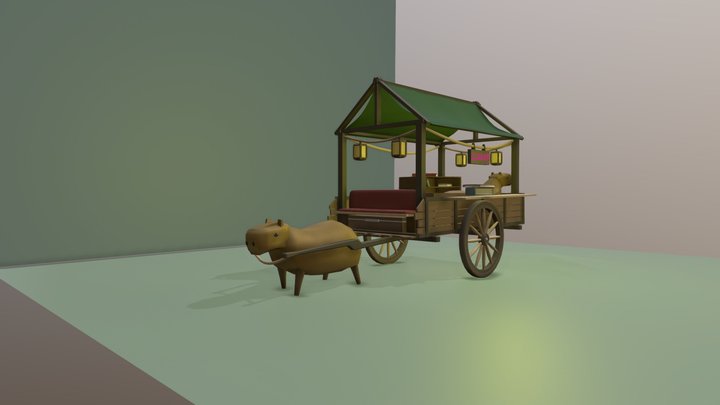 Kar met capy's 3D Model