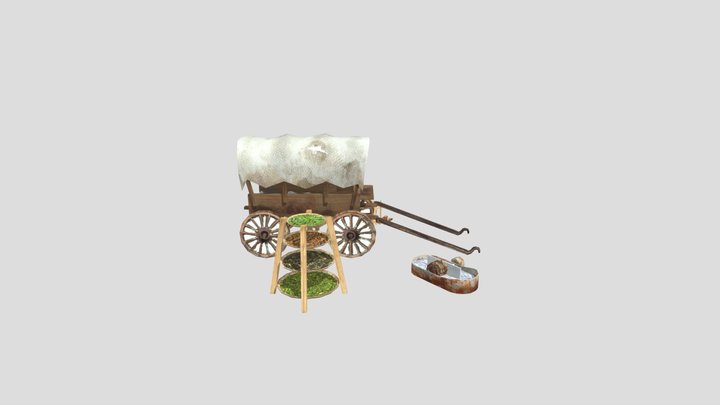 DAE 5 Finished props - Eco house 3D Model