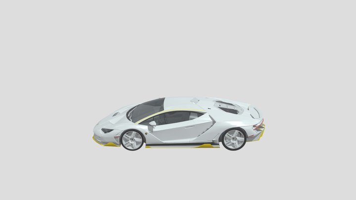 Lamborghini Centenario HP Car Model 3D Model