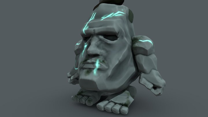 sqaumbulous jr (rock golem) 3D Model