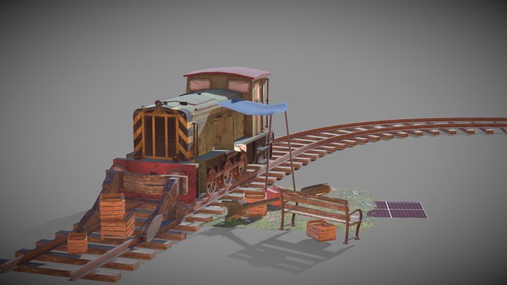 DAE 5 Finished props - Forest loner 3D Model