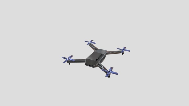 Quadrocopter FPV Drone 3D Model