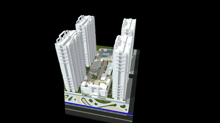 Nogales Club Condominio / Mega Plataforma 3D Model