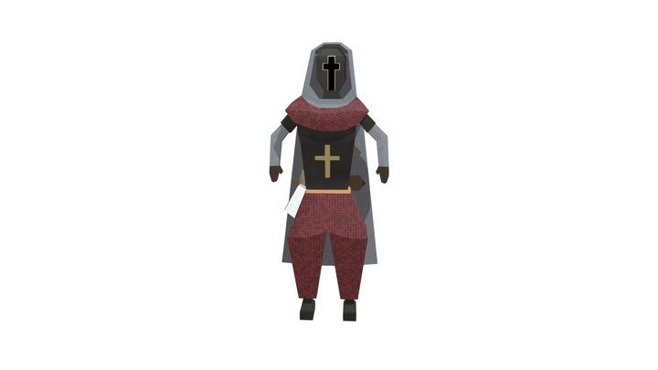 Medieval Inquisitor 3D Model