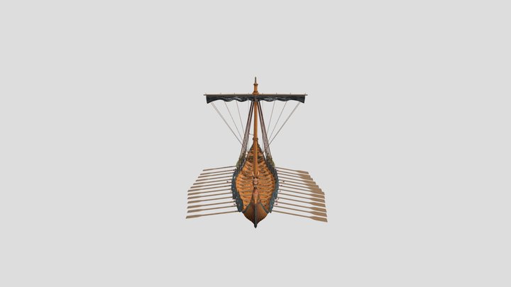 Vikings_ Long_ Boat2 3D Model